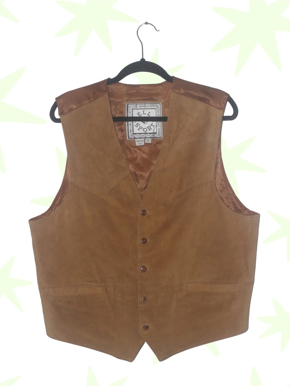 VTG Pelle Sport leather vest XL